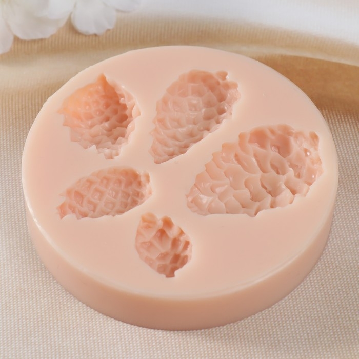 Молд силикон Молд силикон "Шишки" 4,8х3,1х1 4,2х2,4х1 3,5х2,6х1 3х1,8х1 2,2х1,5х1 см