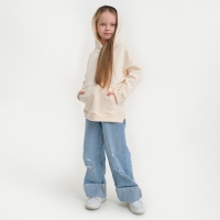 Худи детское KAFTAN "Basic line", размер 38 (146-152), цвет бежевый