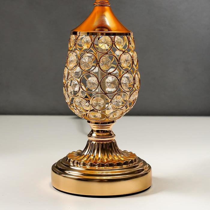 Лампа настольная 16433/1GD Е27 40Вт золото 25х25х41 см RISALUX