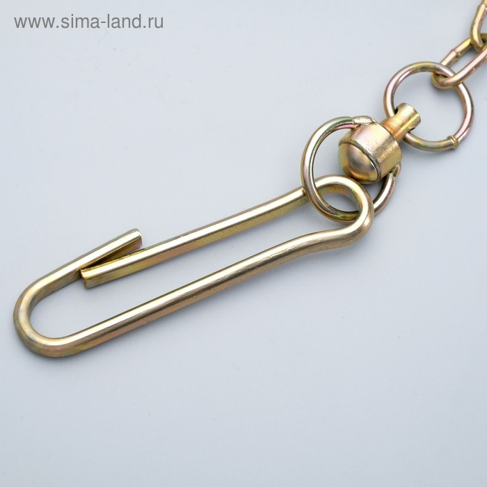 Цепь для привязи собак, 5м, калибр 3*16 мм, желтая Цепь для привязи собак, 5м, калибр 3*16 мм, желтая