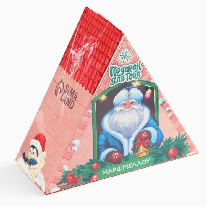 Новый год! Маршмеллоу в виде колпочка «Дед мороз», со вкусом малины, 38 г Новый год! Маршмеллоу в виде колпочка «Дед мороз», со вкусом малины, 38 г