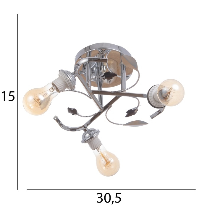 Люстра Люстра "Вики" бп 3х40Вт Е27 Хром МОДЕЛЬ: 2751102