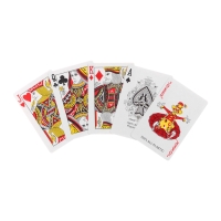 Карты игральные пластиковые "Royal", 2 колоды по 54 шт, 19 мкм, 8.8 х 5.7 см , микс