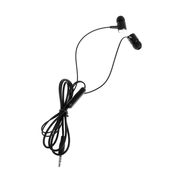 Наушники CB-51, проводные, вакуумные, микрофон, 1 м, Jack 3.5 мм, черные Наушники CB-51, проводные, вакуумные, микрофон, 1 м, Jack 3.5 мм, черные