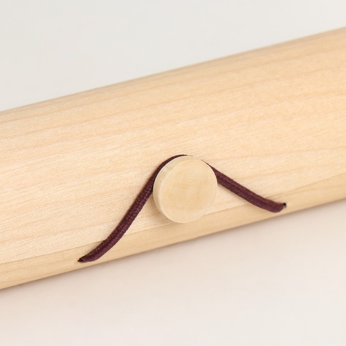 Шкатулка дерево под роспись тубус Шкатулка дерево под роспись тубус "Тонкий лист" 19х4х4 см