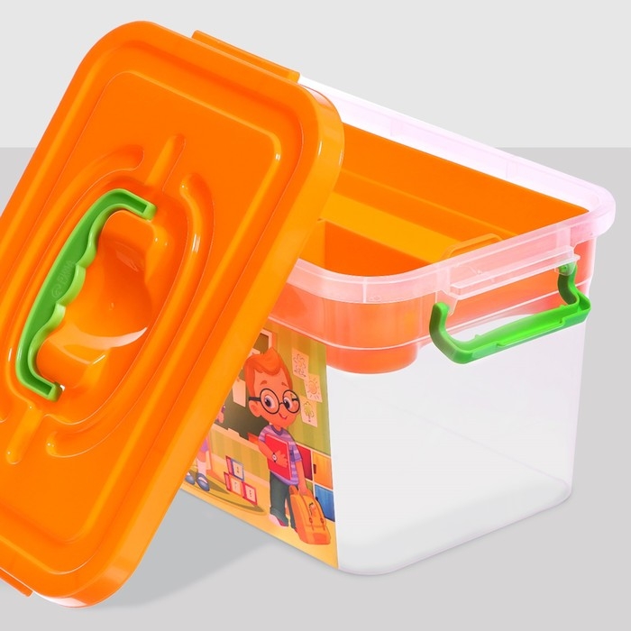 Ящик для хранения «Канцелярии», с вкладышем, 6,5 л Ящик для хранения «Канцелярии», с вкладышем, 6,5 л