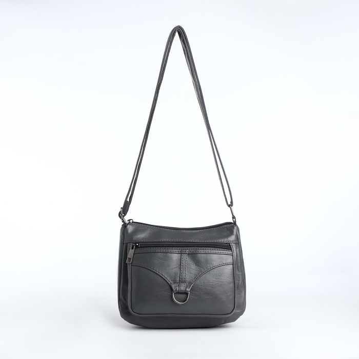 Сумка женская на молнии, цвет серый Сумка женская на молнии, цвет серый