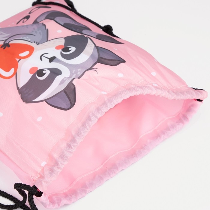 Мешок для обуви на шнурке, цвет розовый Мешок для обуви на шнурке, цвет розовый