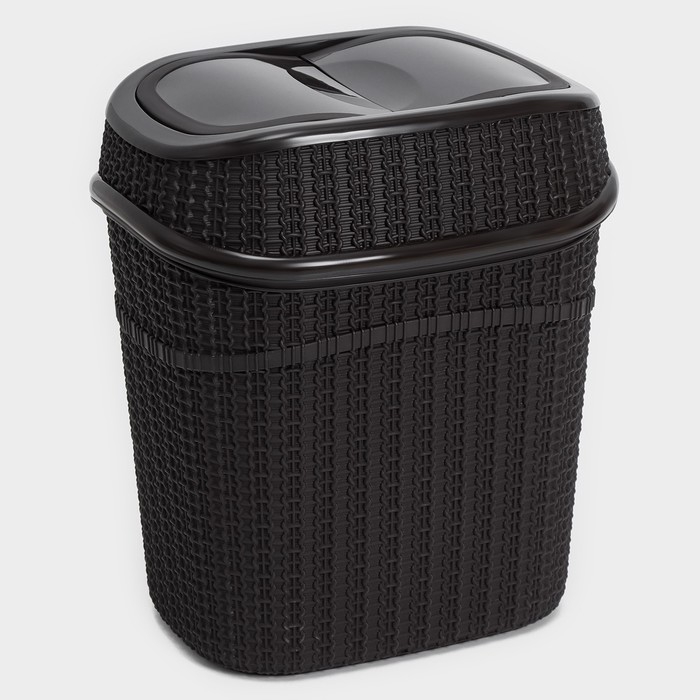 Набор для ванной комнаты 7 предметов: корзина 4 шт, корзина для белья, ведро для мусора, ёрш, цвет коричневый Набор для ванной комнаты 7 предметов: корзина 4 шт, корзина для белья, ведро для мусора, ёрш, цвет коричневый