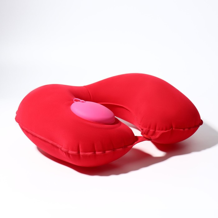 Подушка для шеи дорожная, надувная, с насосом, 47 × 27 см, цвет МИКСУдалила  картонная коробка, Подушка для шеи дорожная, надувная, с насосом, 47 × 27 см, цвет МИКСУдалила  картонная коробка,