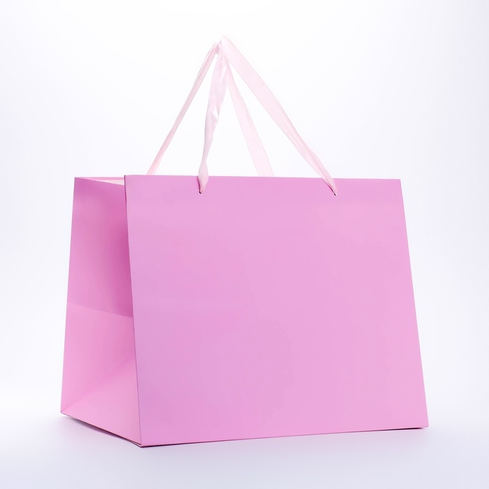 Пакет подарочный с широким дном 35 х 29 х 28 см, розовый Пакет подарочный с широким дном 35 х 29 х 28 см, розовый