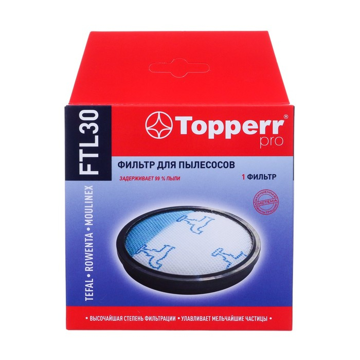 Губчатый фильтр FTL30 Topperr для пылесосов Tefal, Rowenta Губчатый фильтр FTL30 Topperr для пылесосов Tefal, Rowenta