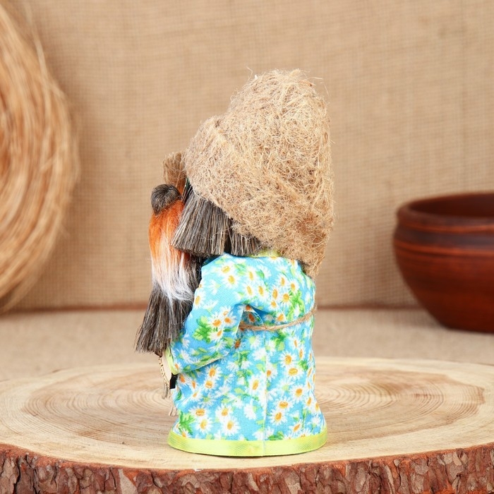 Оберег Оберег "Домовой с веником", 15-16 см