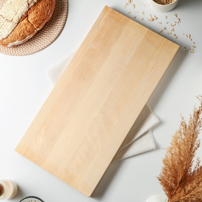 Доска разделочная Доляна, 60×30×3 см, массив берёзы Доска разделочная Доляна, 60×30×3 см, массив берёзы
