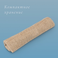 Мешок джутовый, 44 × 90 см, плотность 190 г/м², плетение 34 × 22 нити, с завязками