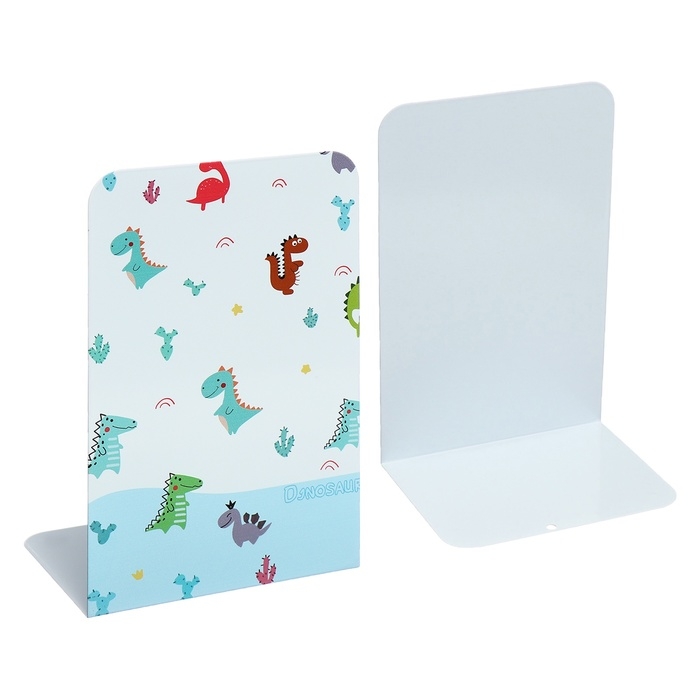 Подставки для книг Подставки для книг "Динозаврики", 2 штуки, голубые