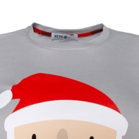 Пижама новогодняя женская KAFTAN "Santa", цвет красный/серый, размер 48-50