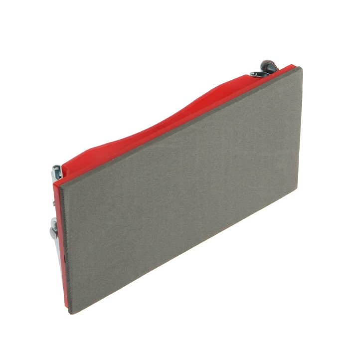 Брусок для шлифования ТУНДРА, пластиковый, металлические зажимы, 210 х 105 мм