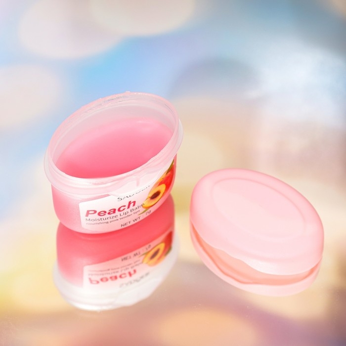 Бальзам для потрескавшихся губ с персиком Бальзам для потрескавшихся губ с персиком