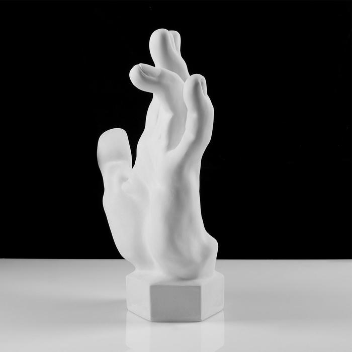 Гипсовая фигура кисть вертикальная, 14 х 31,5 х 42 см Гипсовая фигура кисть вертикальная, 14 х 31,5 х 42 см