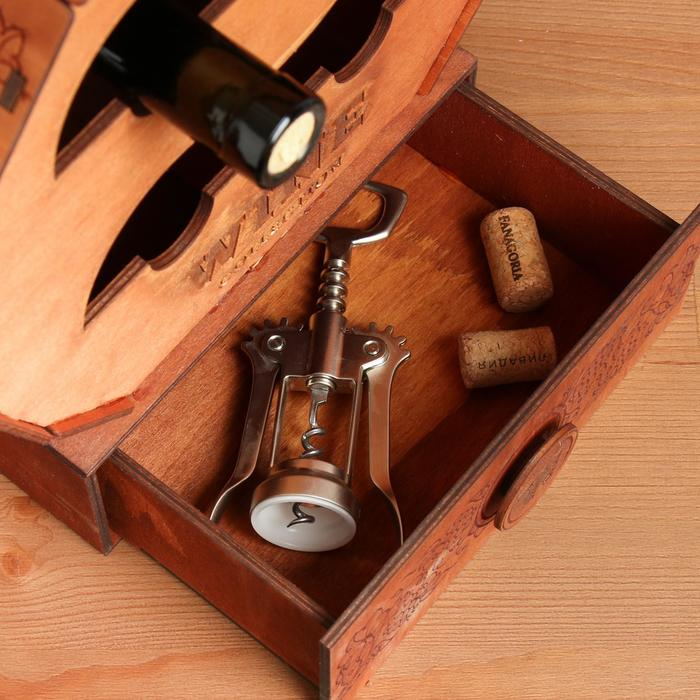 Винный мини-бар  Винный мини-бар "Бочка", 27 х 29 х 22 см.