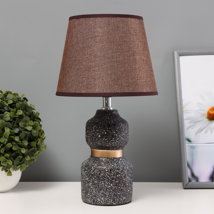 Настольная лампа Настольная лампа "Патрисия" Е14 40Вт черно-золотой 20х20х35 см