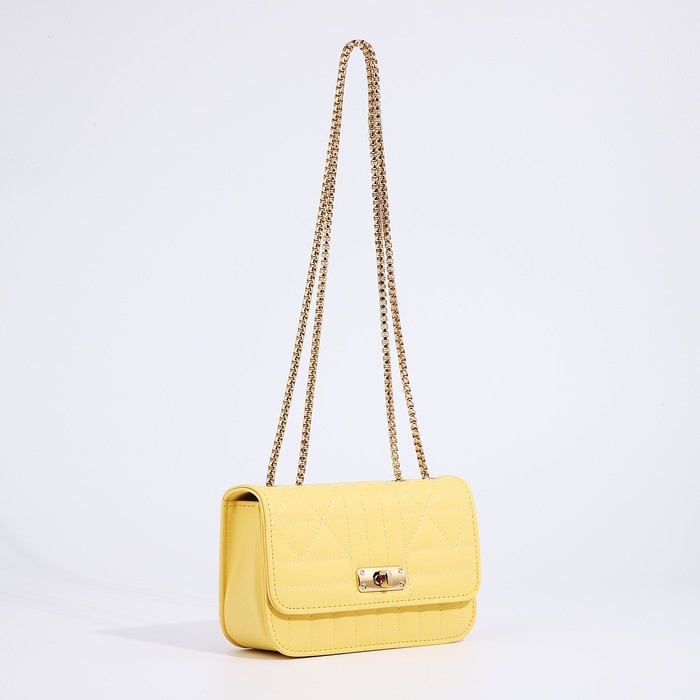 Сумка-мессенджер на клапане, цвет жёлтый Сумка-мессенджер на клапане, цвет жёлтый