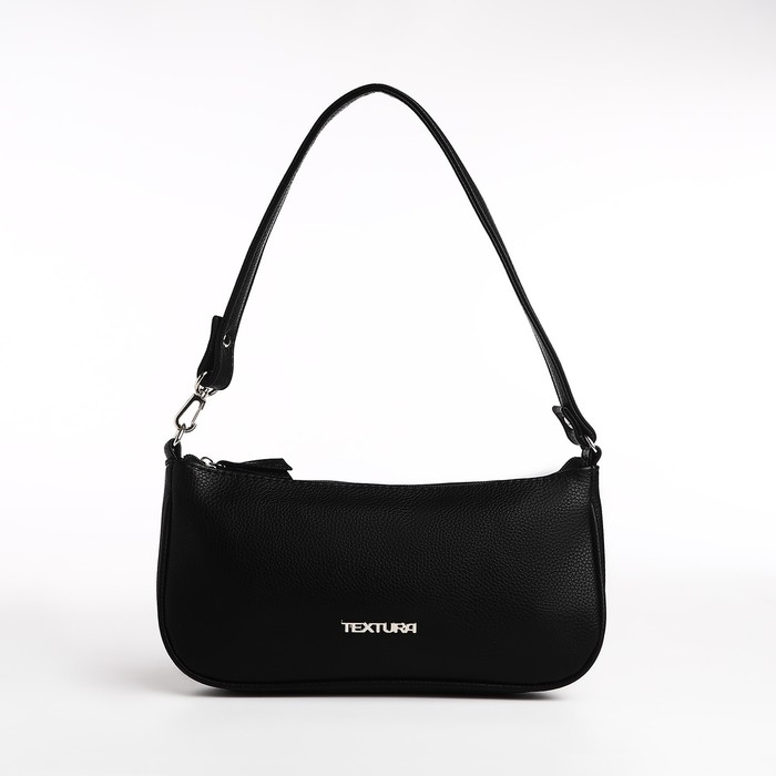 Сумка женская TEXTURA, багет, маленький размер, цвет чёрный Сумка женская TEXTURA, багет, маленький размер, цвет чёрный