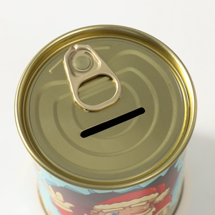 Копилка-банка металл  Копилка-банка металл "Успел накопить?"