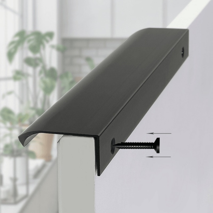 Ручка торцевая CAPPIO RT002BL, L=500 мм, м/о 288 мм, цвет черный Ручка торцевая CAPPIO RT002BL, L=500 мм, м/о 288 мм, цвет черный