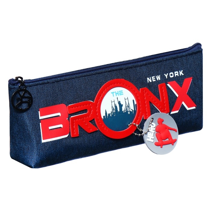 Пенал школьный на молнии Пенал школьный на молнии "Бронкс", микс