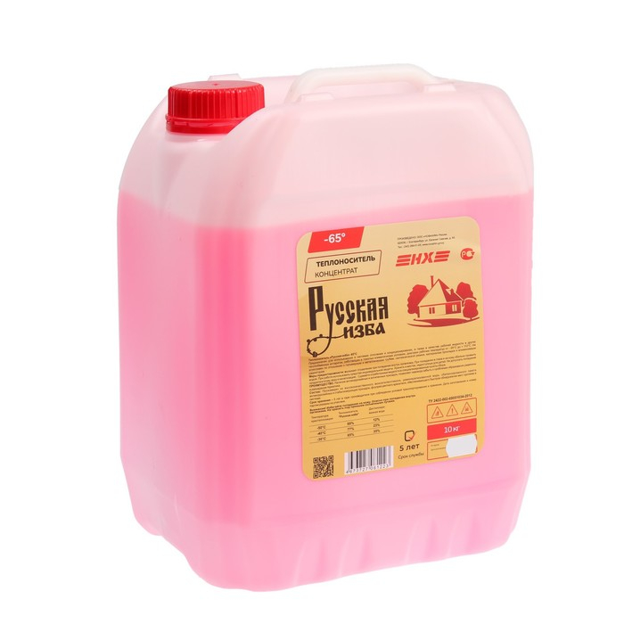 Теплоноситель Теплоноситель "Русская изба" - 65, основа этиленгликоль, 10 кг