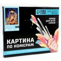 Картина по номерам на холсте с подрамником «Современная девушка», 40 х 50 см