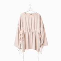 Костюм женский (туника, брюки) MINAKU: Casual Collection цвет бежевый, размер 46