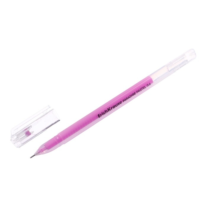 Набор ручек гелевых 6 цветов, ErichKrause Paradise Stick Pastel, игольчатый узел 0.6 мм, пастель, МИКС