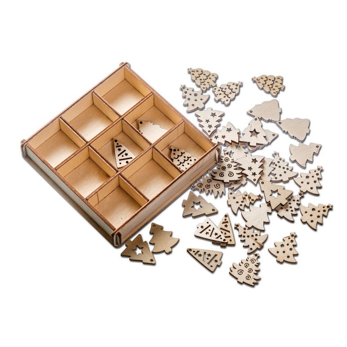 Новогодние заготовки для ёлочных игрушек «Мини-ёлочки»