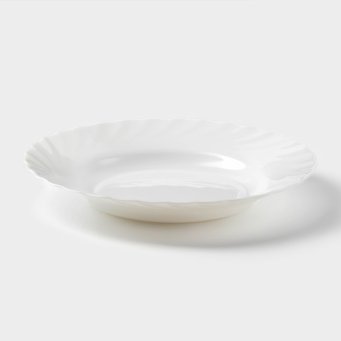 Тарелка суповая Luminarc TRIANON, стеклокерамика, 250 мл, d= 23 см, цвет белый Тарелка суповая Luminarc TRIANON, стеклокерамика, 250 мл, d= 23 см, цвет белый