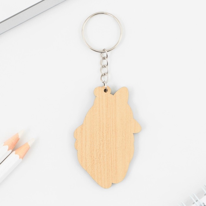 Брелок для ключей деревянный «Корги», 5 х 6 см Брелок для ключей деревянный «Корги», 5 х 6 см