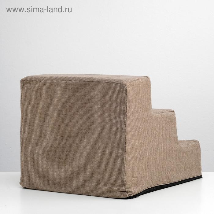 Лесенка для животных  Лесенка для животных "Пижон", рогожка, 34 х 40 х 30 см, бежевая