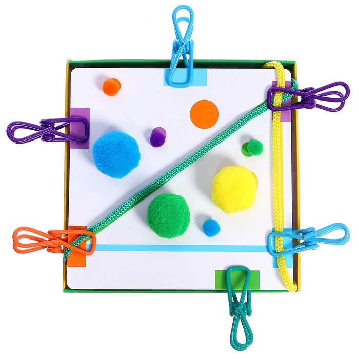 Развивающий набор «Цветные прищепки», 3+ Развивающий набор «Цветные прищепки», 3+