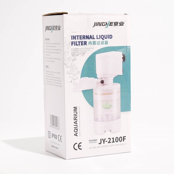 Фильтр внутренний JINGYE JY-2100F, с импеллером, 800 л/ч, 15 Вт