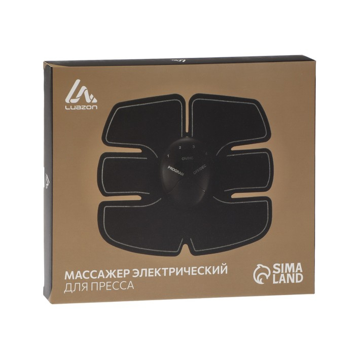 Массажёр для пресса Luazon LMZ-052, 6 режимов, 2хААА (не в комплекте), чёрный Массажёр для пресса Luazon LMZ-052, 6 режимов, 2хААА (не в комплекте), чёрный