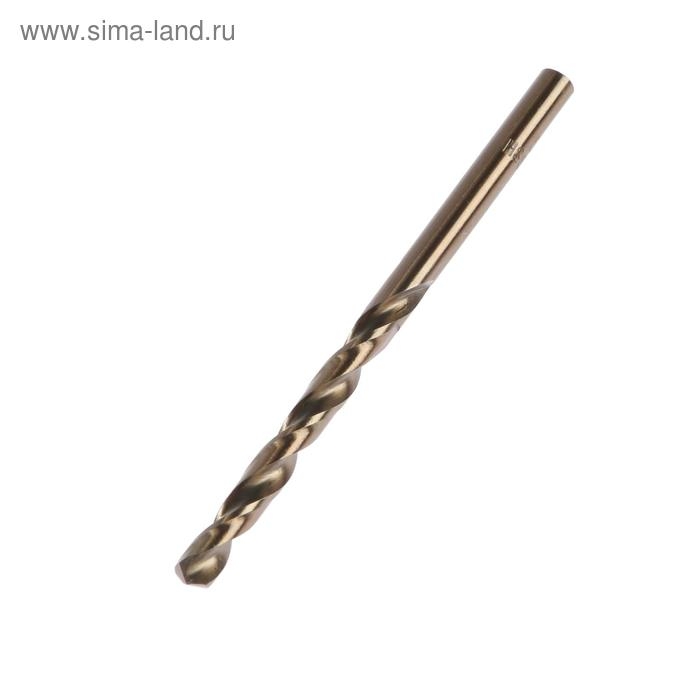 Сверло по металлу ТУНДРА, HSS-Co (5% кобальта), цилиндрический хвостовик, 5 х 85 мм Сверло по металлу ТУНДРА, HSS-Co (5% кобальта), цилиндрический хвостовик, 5 х 85 мм