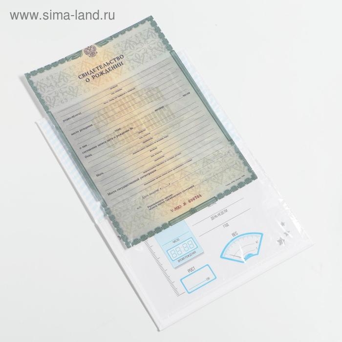 Папка для свидетельства о рождении «BABY», для мальчика, А5 Папка для свидетельства о рождении «BABY», для мальчика, А5
