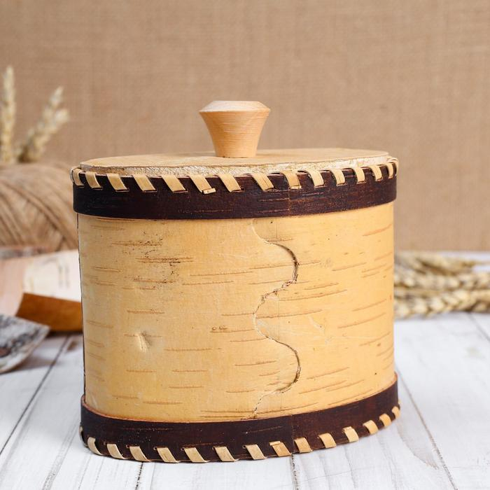 Туес «Соль», 14×8,5×15 см, береста Туес «Соль», 14×8,5×15 см, береста