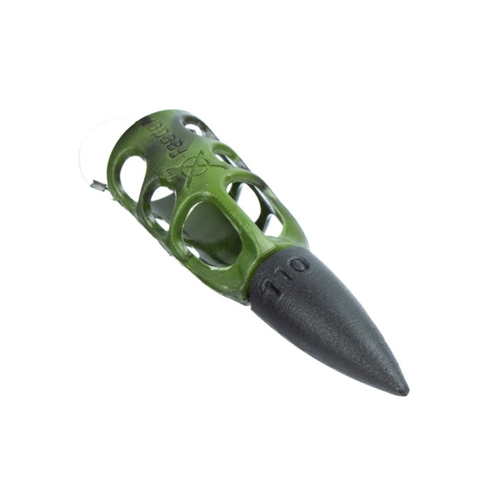 Груз-кормушка пластиковая X-FEEDER PL CAMO BULLET METEOR M, цвет камо, 110 г, 30 мл Груз-кормушка пластиковая X-FEEDER PL CAMO BULLET METEOR M, цвет камо, 110 г, 30 мл