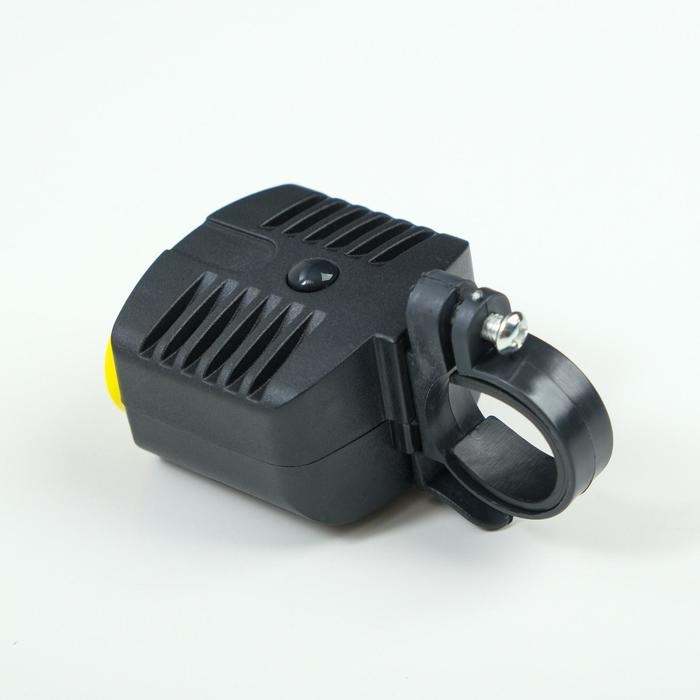 Фонарь велосипедный передний, водонепроницаемый, 2 диода, 1 режим,  3ААА