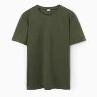 Футболка мужская MINAKU REGULAR FIT: цвет хаки, р-р 48