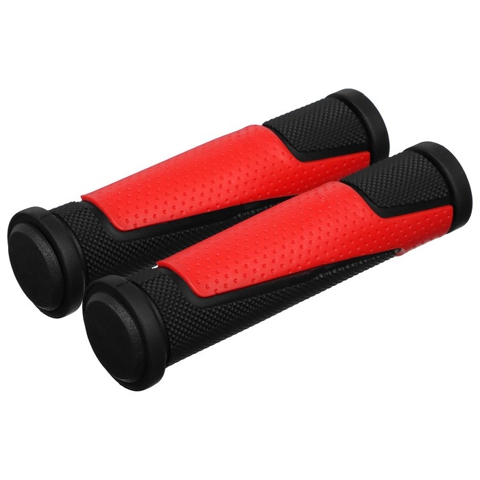 Грипсы Dream Bike, 125 мм, с барендами, цвет чёрный/красный Грипсы Dream Bike, 125 мм, с барендами, цвет чёрный/красный