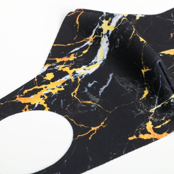 Маска из неопрена многоразовая,  Маска из неопрена многоразовая, "Мрамор"